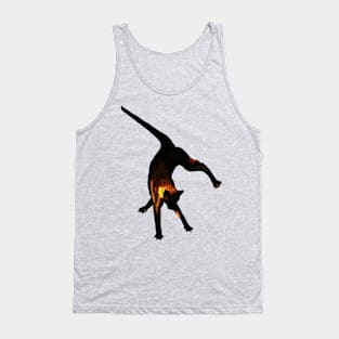 Cat jumping Tank Top